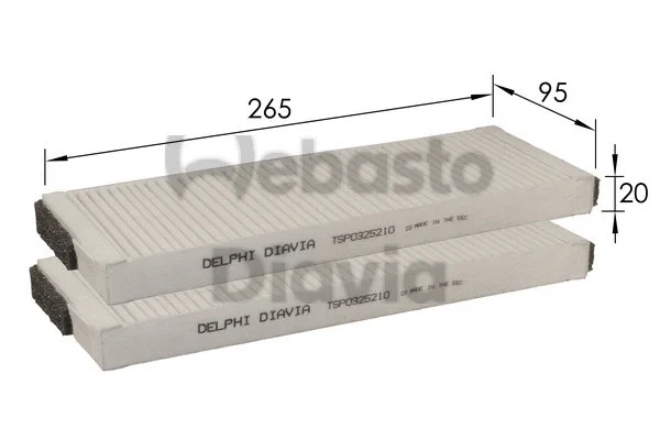 Filter, cabin air (82D0325210A)