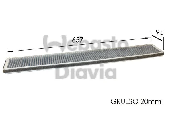 Filter, cabin air (82D0325155CA)