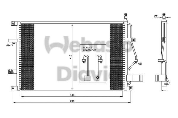 Condenser, air conditioning (82D0225398A)
