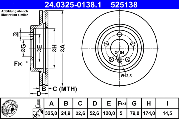 Brake Disc (24.0325-0138.1)