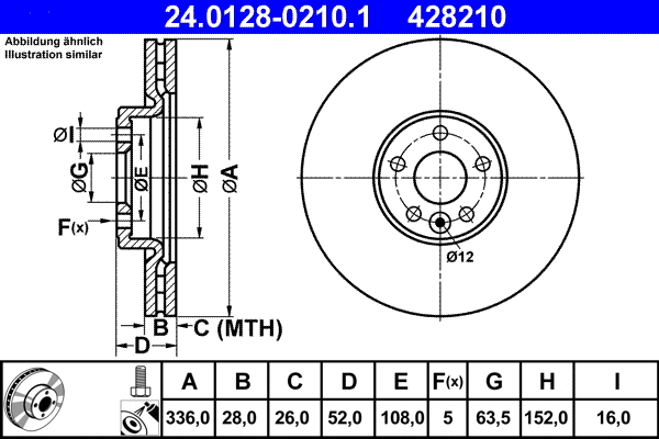 Brake Disc (24.0128-0210.1)