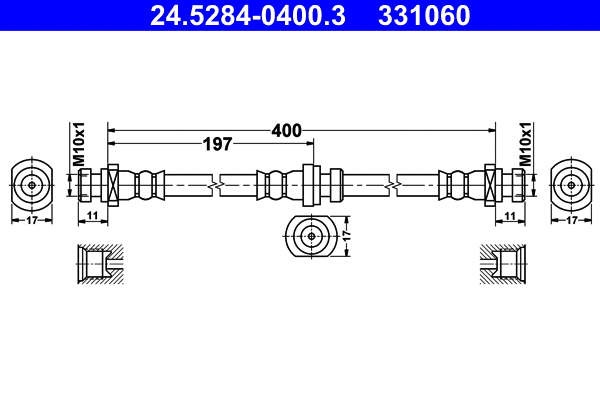 Brake Hose (24.5284-0400.3)
