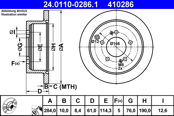 Brake Disc (24.0110-0286.1)