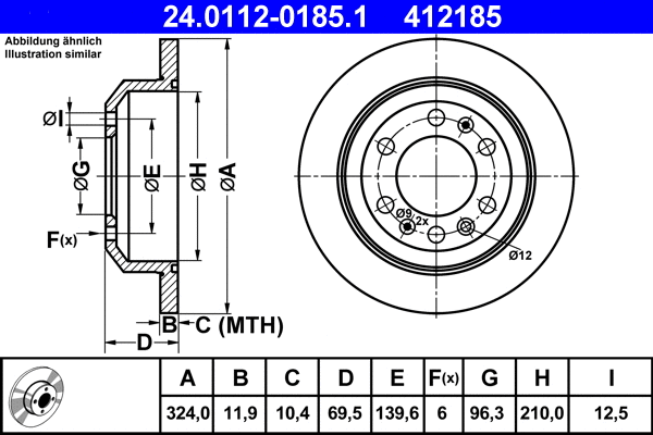 Brake Disc (24.0112-0185.1)