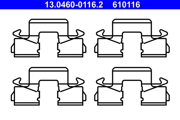 Accessory Kit, disc brake pad (13.0460-0116.2)