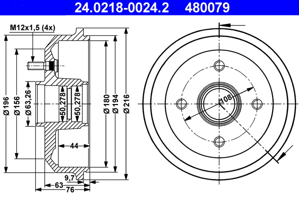 Brake Drum (24.0218-0024.2)