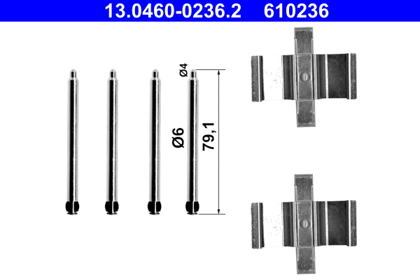 Accessory Kit, disc brake pad (13.0460-0236.2)