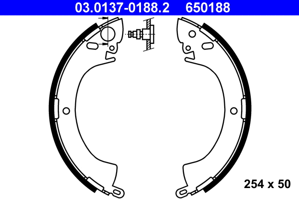 Brake Shoe Set (03.0137-0188.2)