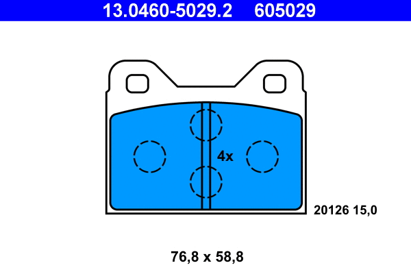 Brake Pad Set, disc brake (13.0460-5029.2)