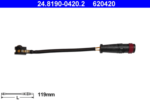 Warning Contact, brake pad wear (24.8190-0420.2)