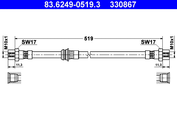 Brake Hose (83.6249-0519.3)