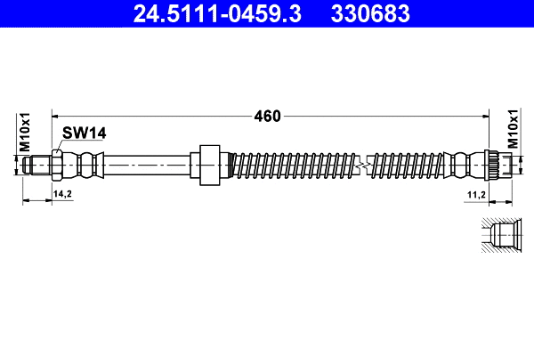 Brake Hose (24.5111-0459.3)