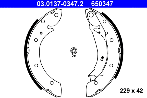 Brake Shoe Set (03.0137-0347.2)