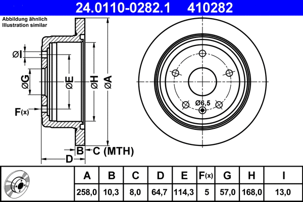 Brake Disc (24.0110-0282.1)