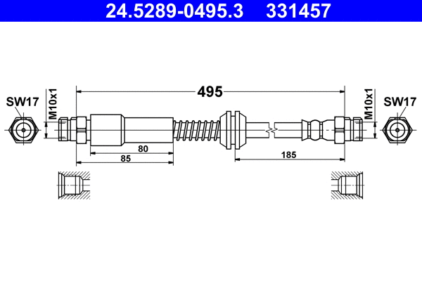 Brake Hose (24.5289-0495.3)