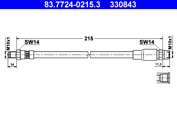 Brake Hose (83.7724-0215.3)