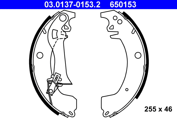 Brake Shoe Set (03.0137-0153.2)