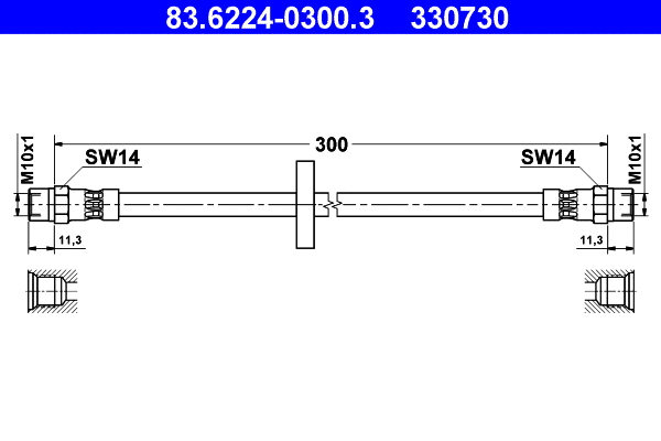 Brake Hose (83.6224-0300.3)
