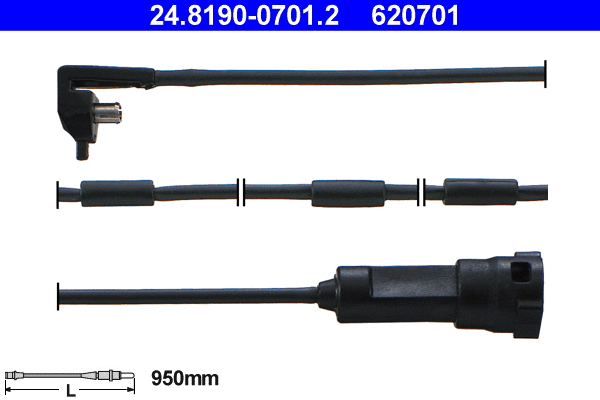 Warning Contact, brake pad wear (24.8190-0701.2)