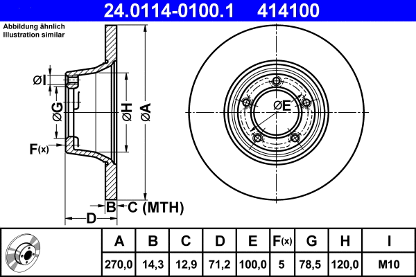 Brake Disc (24.0114-0100.1)