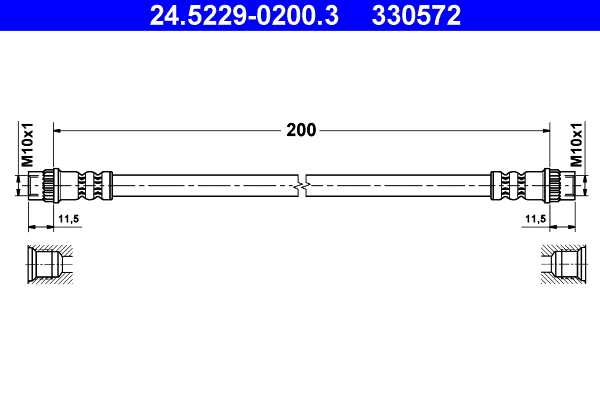 Brake Hose (24.5229-0200.3)