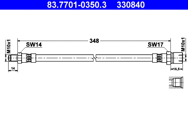 Brake Hose (83.7701-0350.3)