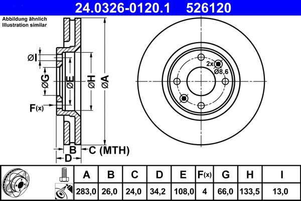 Brake Disc (24.0326-0120.1)