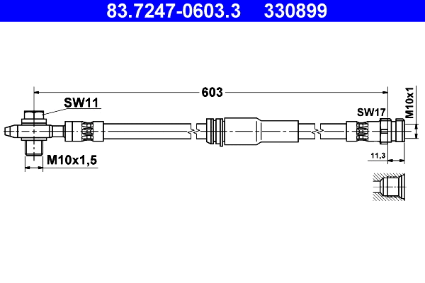 Brake Hose (83.7247-0603.3)