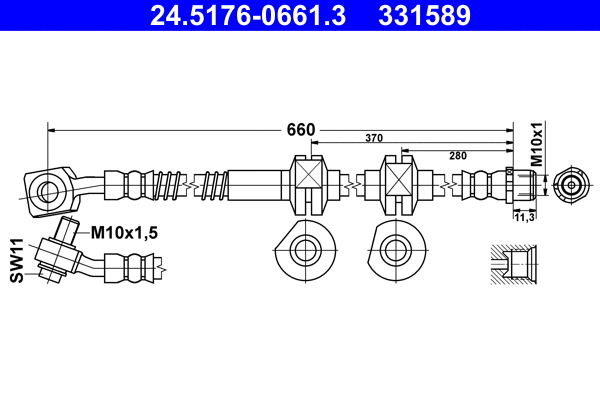 Brake Hose (24.5176-0661.3)