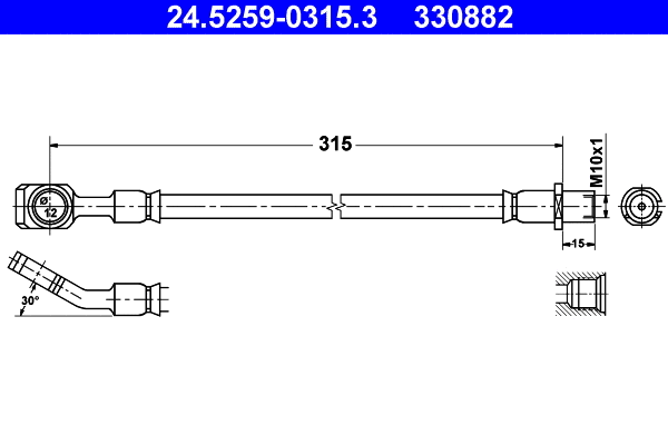 Brake Hose (24.5259-0315.3)