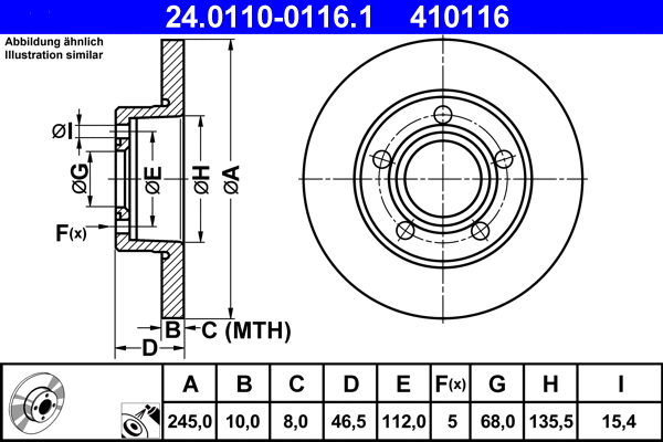 Brake Disc (24.0110-0116.1)