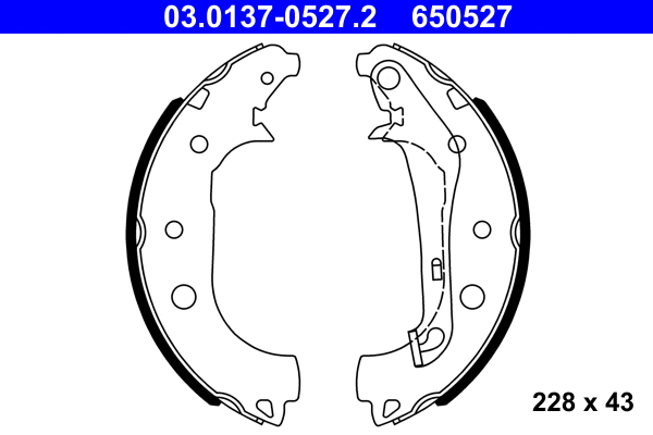 Brake Shoe Set (03.0137-0527.2)
