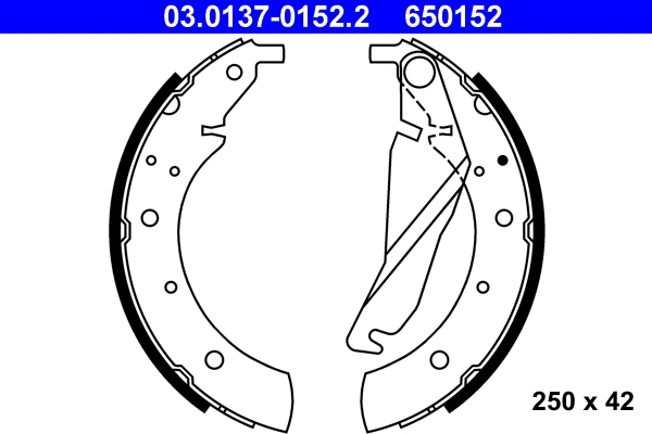Brake Shoe Set (03.0137-0152.2)