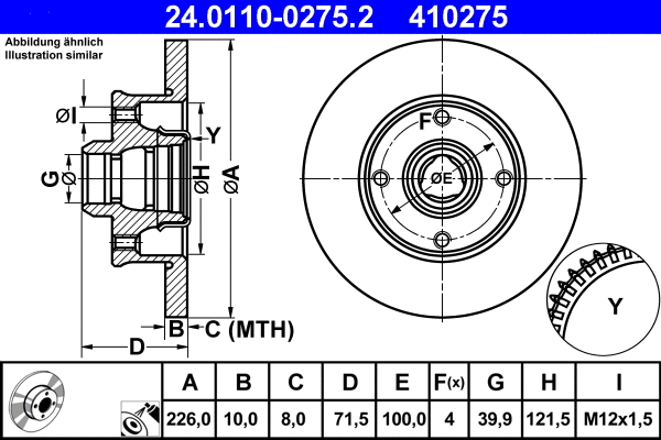 Brake Disc (24.0110-0275.2)