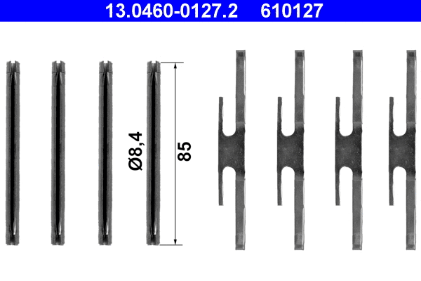 Accessory Kit, disc brake pad (13.0460-0127.2)