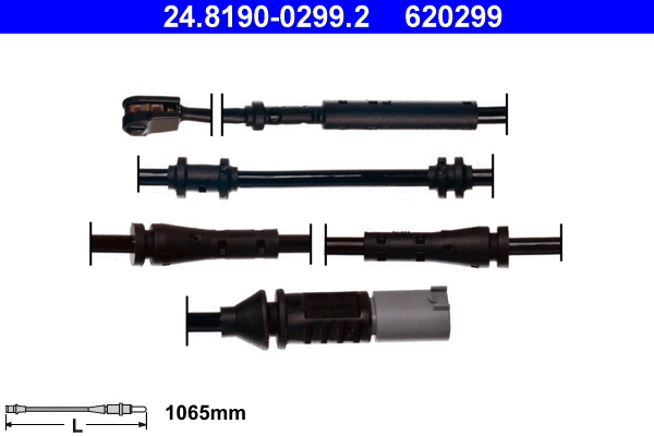 Warning Contact, brake pad wear (24.8190-0299.2)