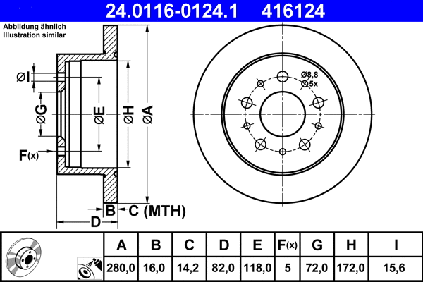 Brake Disc (24.0116-0124.1)