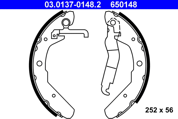 Brake Shoe Set (03.0137-0148.2)