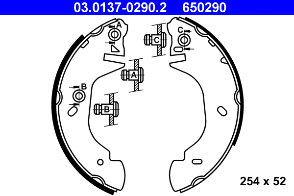 Brake Shoe Set (03.0137-0290.2)