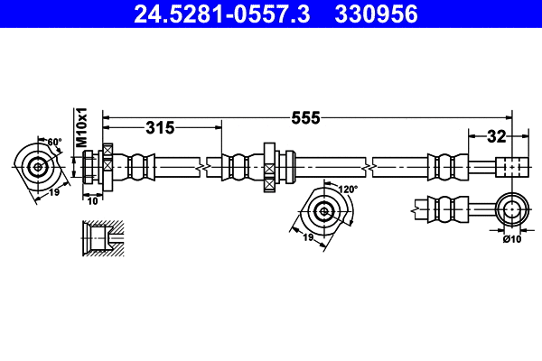 Brake Hose (24.5281-0557.3)