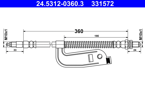 Brake Hose (24.5312-0360.3)