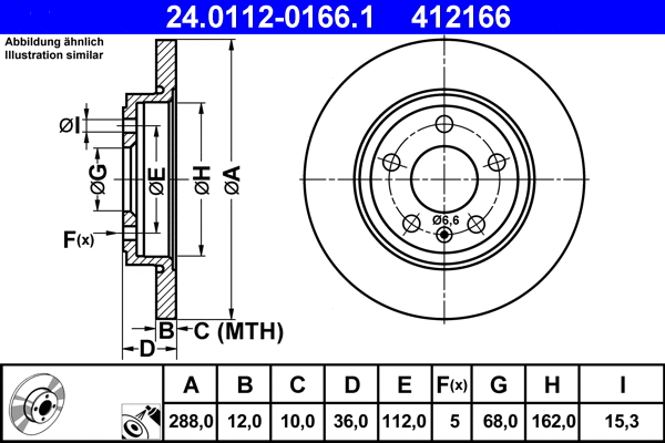Brake Disc (24.0112-0166.1)