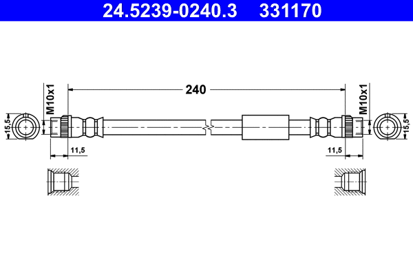 Brake Hose (24.5239-0240.3)