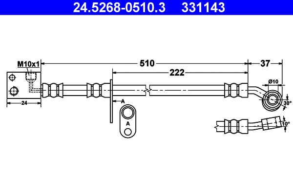 Brake Hose (24.5268-0510.3)