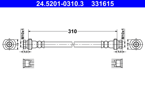Brake Hose (24.5201-0310.3)