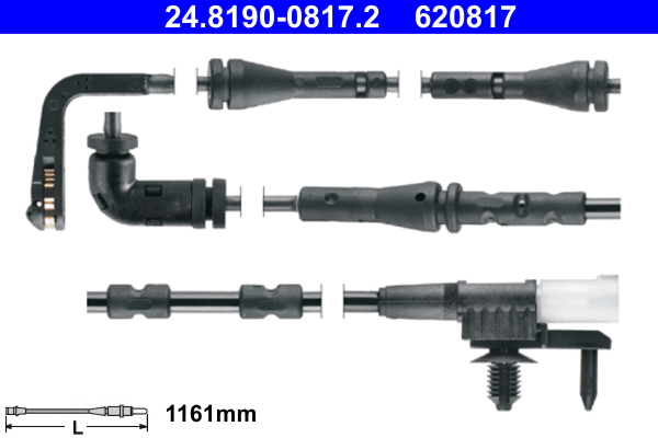Warning Contact, brake pad wear (24.8190-0817.2)