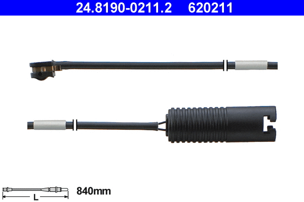 Warning Contact, brake pad wear (24.8190-0211.2)