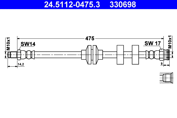 Brake Hose (24.5112-0475.3)
