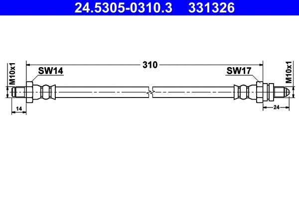 Brake Hose (24.5305-0310.3)
