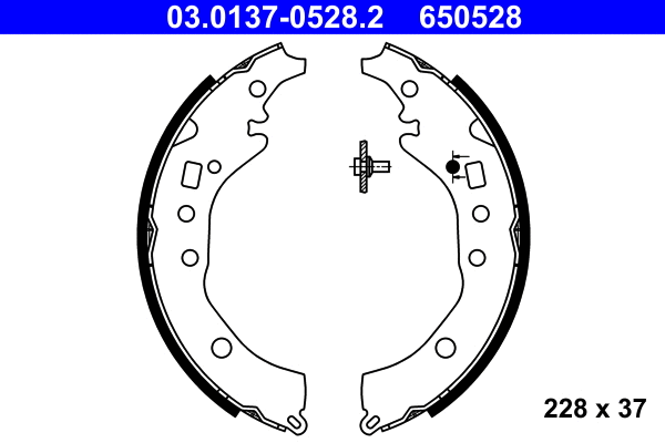 Brake Shoe Set (03.0137-0528.2)